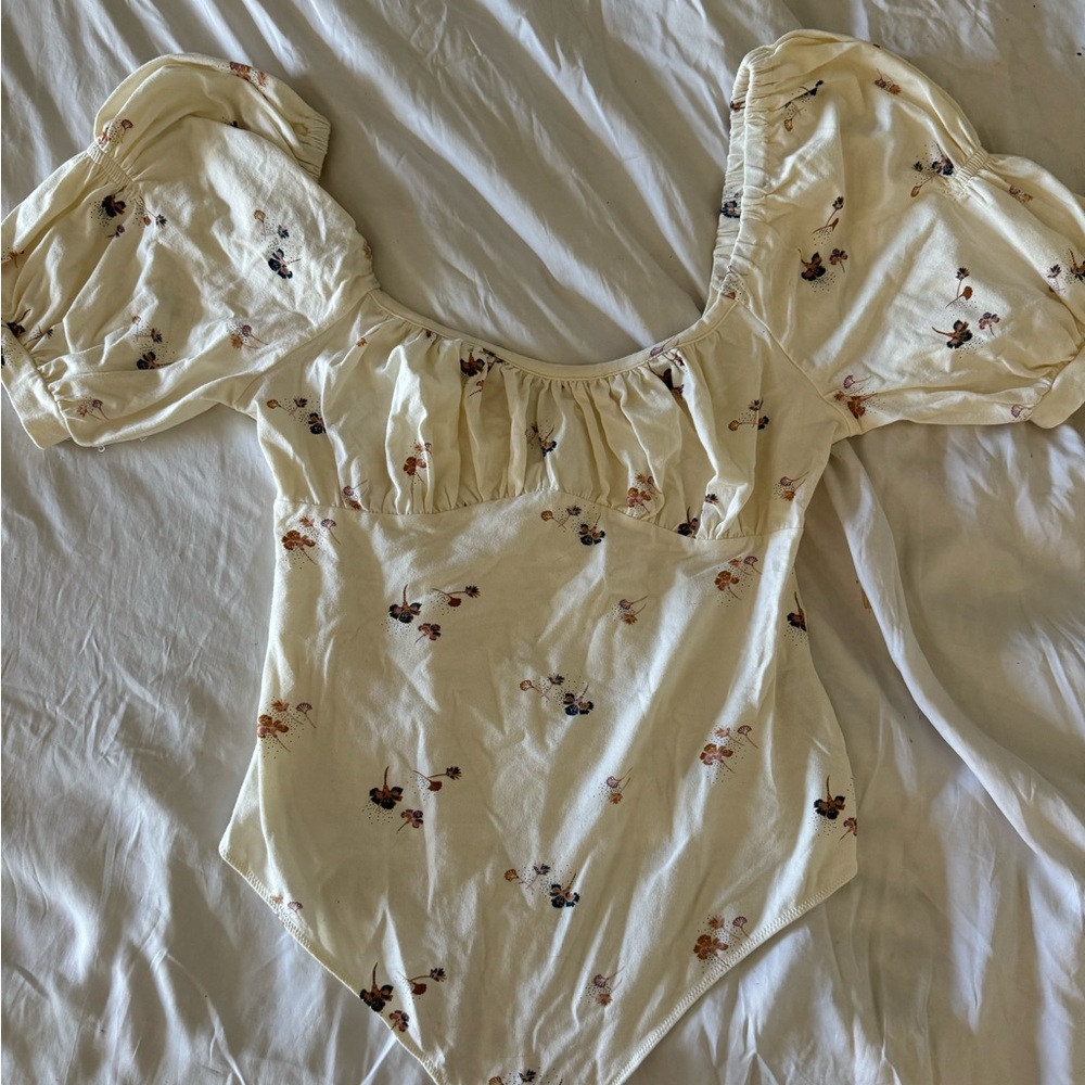 Free People Intimately floral bodysuit/leotard/thong-tard